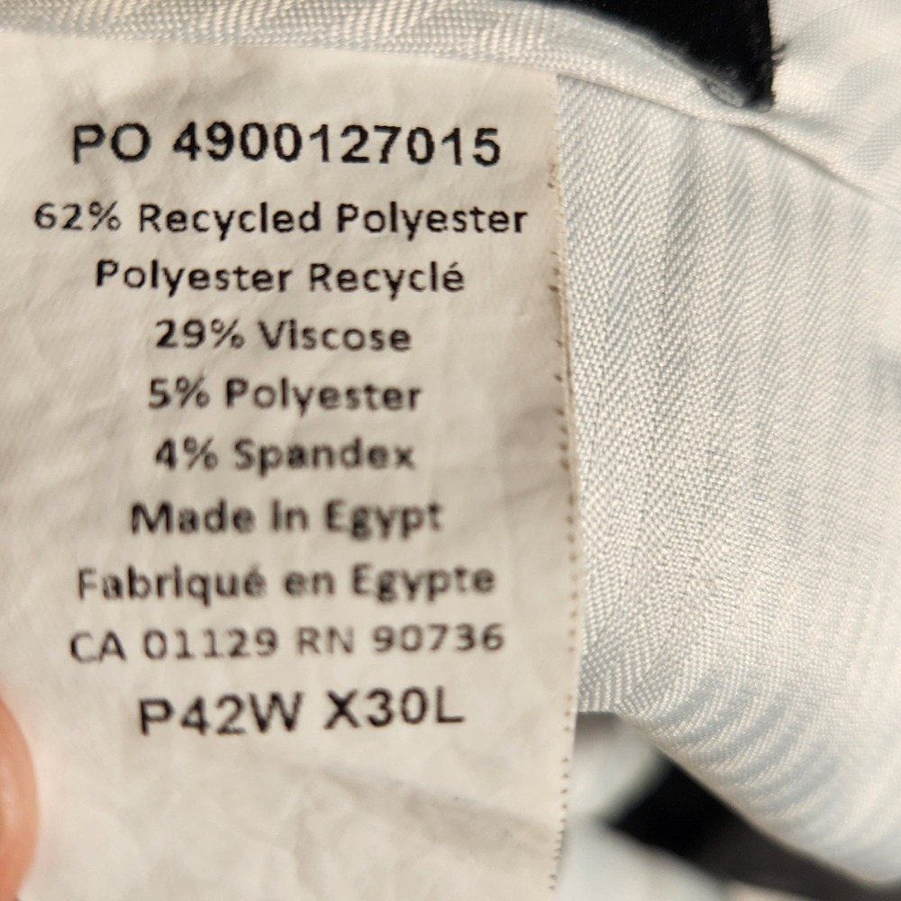 Lauren Ralph Lauren Dress Pants Mens 42x30 Gray Excellent Stretch Flat Front - Picture 8 of 13